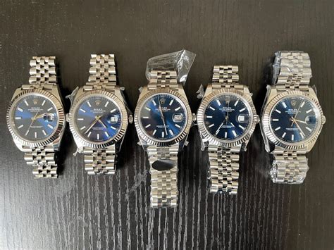 Gen, VSF, Clean, GM and AR, 41mm blue datejust detailed .